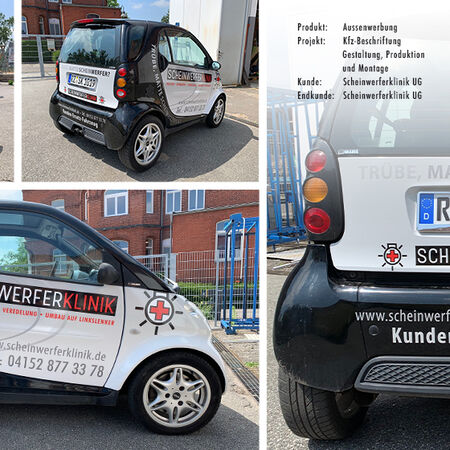 Fahrzeugbeschriftung – PKW Beschriftung. Produziert von acm Werbetechnik aus Hamburg